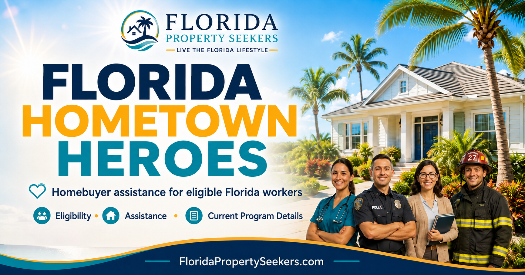 Florida Hometown Heroes mortgage assistance guide by Florida Property Seekers