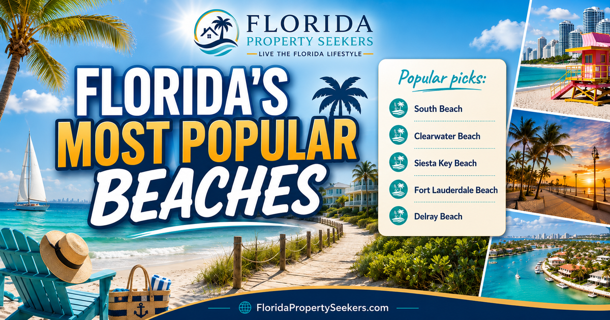 Florida's Most Popular Beaches from Florida Property Seekers.