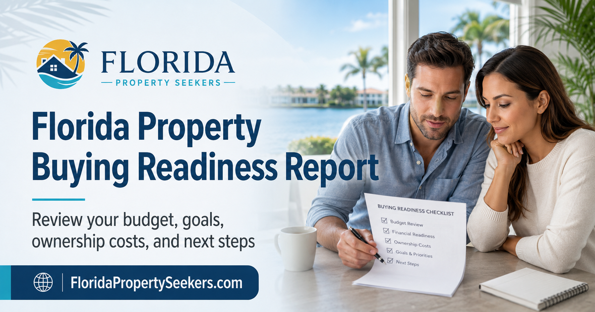 Florida Property Buying Readiness Report by Florida Property Seekers